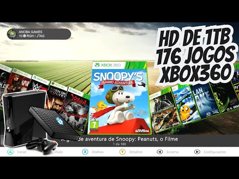 HD Externo de 1TB com 176 Jogos Xbox 360 - Cliente de Feira da Mata - Bahia