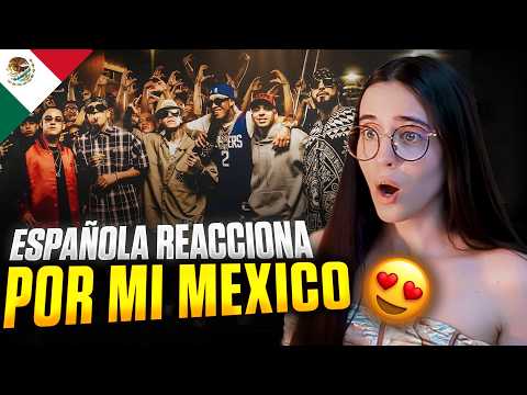 SPANISH WOMAN REACTS to Por Mi Mexico Remix 🇲🇽 FOR THE FIRST TIME *INCREDIBLE!!!!**