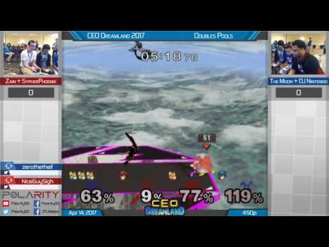 CEO Dreamland Melee - Zain + Sypherphoenix vs The Moon + DJ Nintendo - Doubles Pools