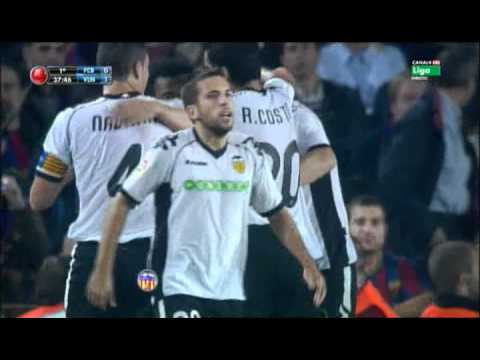 Gol Pablo Hernandez - Barcelona 2 - 1 Valencia