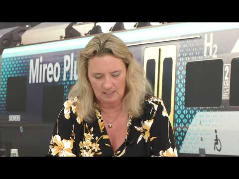 Vorstellung des ersten Wasserstoffzuges in Bayern und Ankündigung des Probebetriebs ab 2024