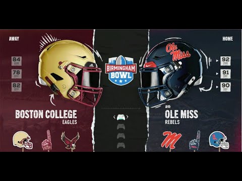 CFB REIMAGINED 2024 BIRMINGHAM BOWL (Birmingham, AL) - Boston College (7-5) vs Ole Miss (7-5)