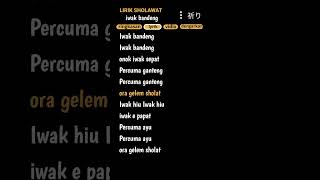 Download lagu lirik lagu sholawat iwak bandeng mp3