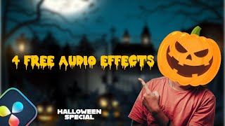 4 FREE voice changer effects on Davinci Resolve - HALLOWEEN SPECIAL