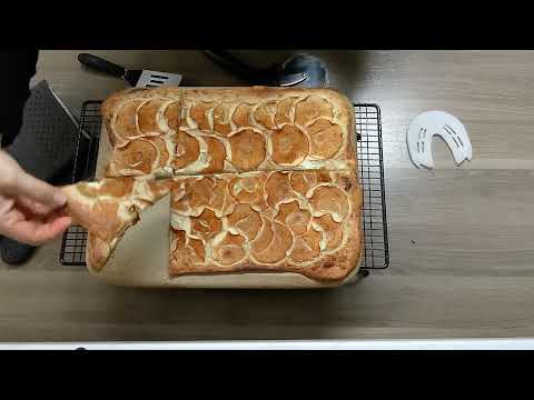 Süßer Flammkuchen mit Äpfeln – gebacken auf dem Zauberstein von Pampered Chef