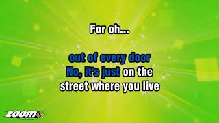 Vic Damone - On The Street Where You (Live) - Karaoke Version from Zoom Karaoke