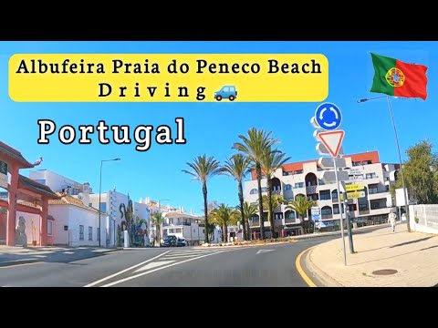 Praia Maria Luisa to Praia do Peneco Driving, Albufeira, Portugal 🇵🇹