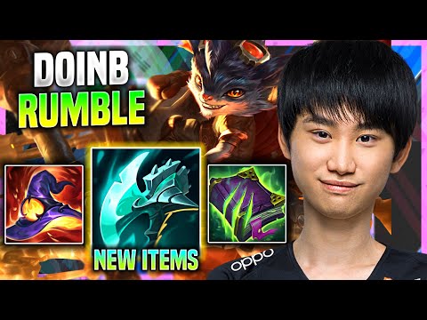 DOINB PICKS RUMBLE WITH NEW ITEM NIGHT HARVESTER! - FPX Doinb Plays Rumble Mid Lucian!