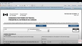 Comment remplir étape par étape le formulaire de demande de permis de travail pour le Canada IMM1295