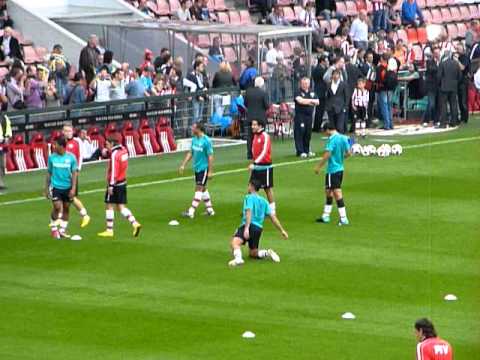 P.S.V. - VVV 3-0 seizoen 2010/2011 warming-up