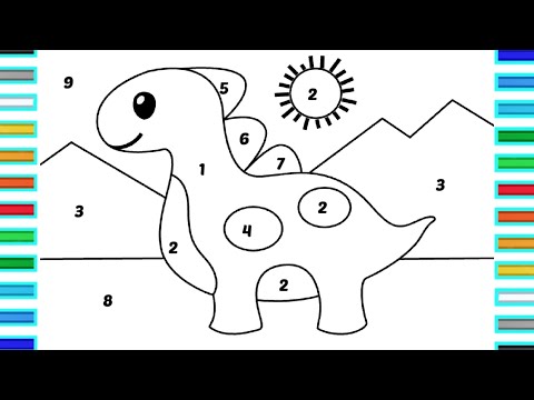 DINOSAUR Colouring For Children | Dinosaur Coloring pages For children