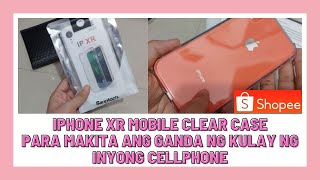 IPHONE XR CORAL SHOCKPROOF BUMPER TRANSPARENT SILICONE PHONE CASE IPHONE XR MOBILE CLEAR CASE SHOPEE