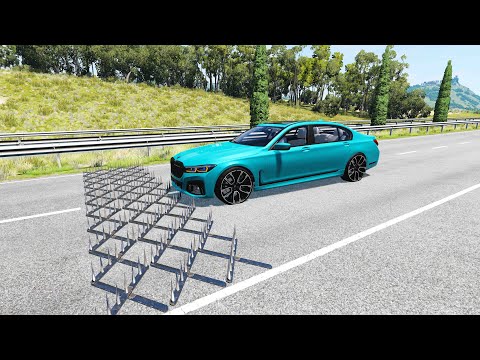 Cars vs Spikes Trap  - #1 | BeamNg Drive | Crashes | Gamezy Jagan