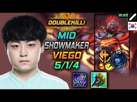 ShowMaker Mid Viego Build Divine Sunderer Conqueror - Viego Mid vs Lissandra - LOL KR 12.23