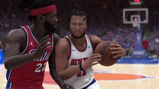 Philadelphia 76ers vs New York Knicks | NBA Playoffs 2024 Game 1 Full Game Highlights - NBA 2K24 Sim