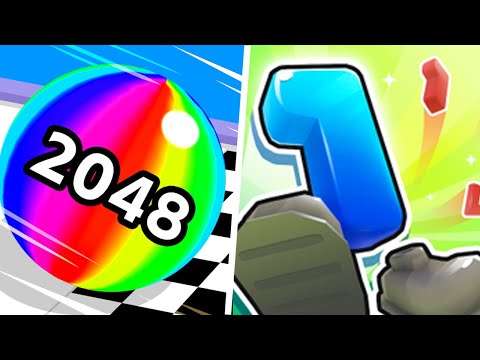 Crazy Number Run vs Ball Run Infynity - 123456789 Update Levels Gameplay 37537