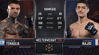 TENAGLIA vs NAJID 🔥 Brutal pelea en PFL Madrid | Debut salvaje