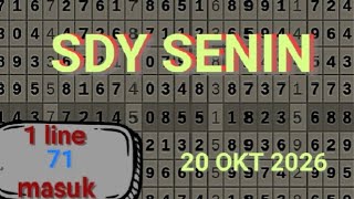 PREDIKSI SDY LOTTO 20 OKTOBER 2026 |RUMUS JITU SDY LOTTO HARI INI |BOCORAN SDY J
