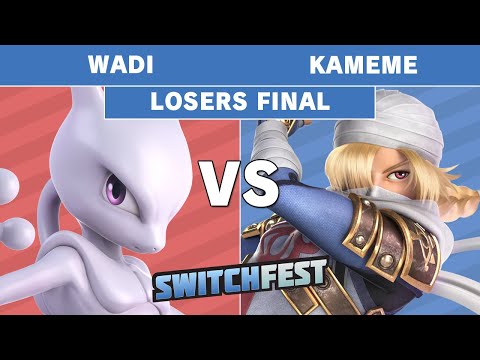 Switchfest Kickoff - Kameme (Sheik) Vs Wadi (Mewtwo) Losers Finals - Smash Ultimate