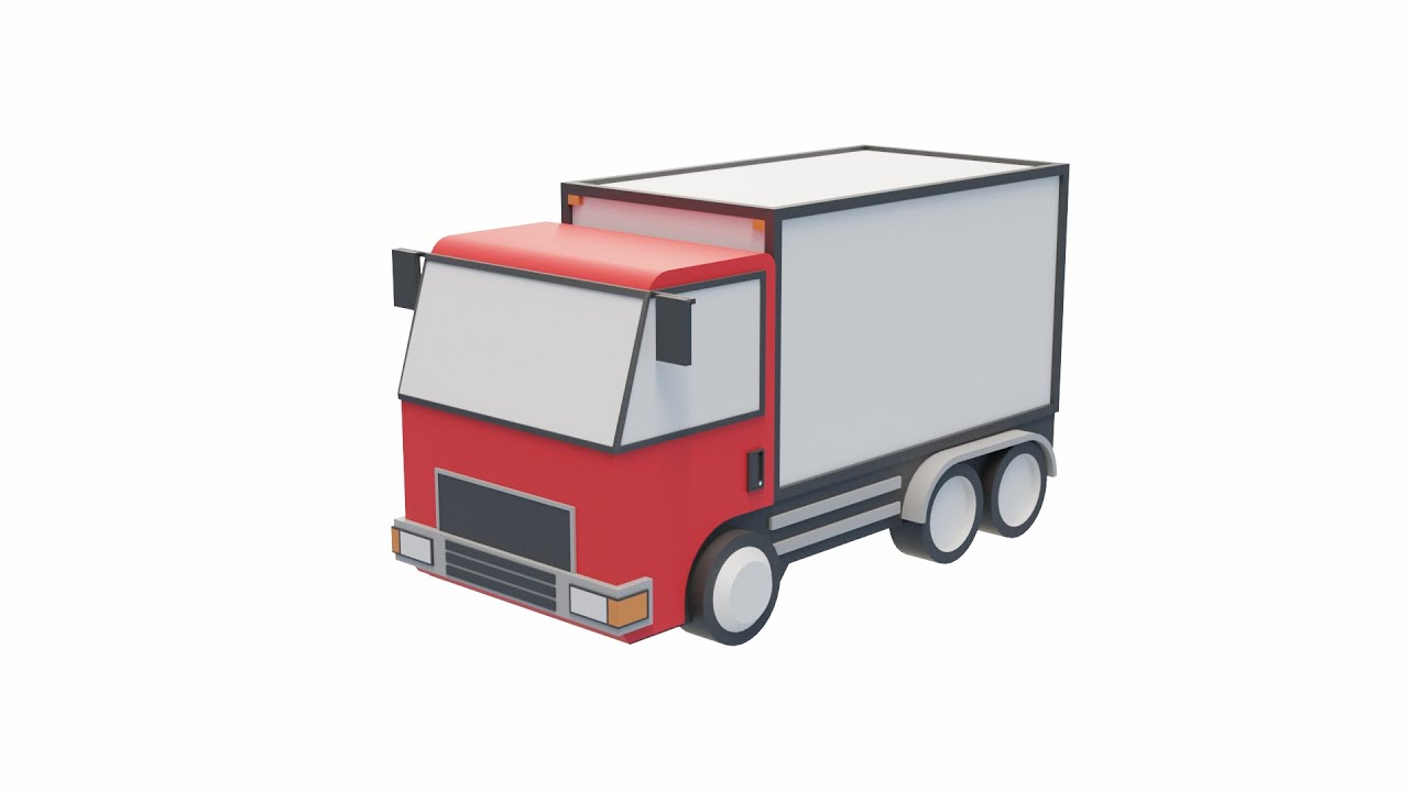 Box Truck 3D Model