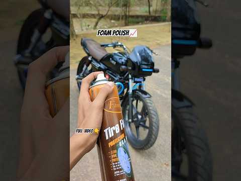 🥵Splendor Modified✅| Foam Polish For Tyres💥 #shorts #splendormodified #youtubeshorts