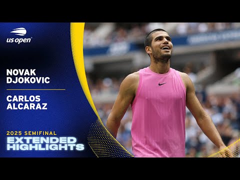 Novak Djokovic vs. Carlos Alcaraz Extended Highlights | 2025 US Open Semifinal