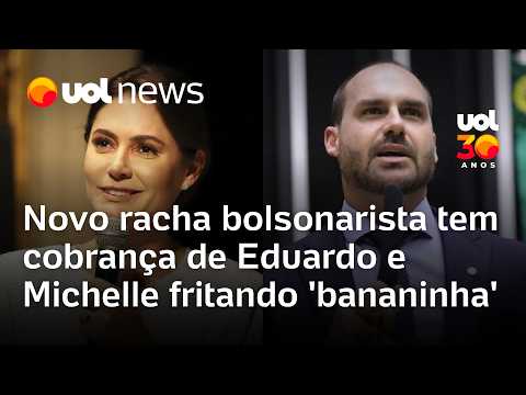 Novo racha bolsonarista tem cobrança de Eduardo, briga com Nikolas, e Michelle fritando 'bananinha'