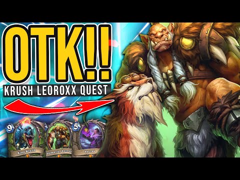 BEST COMBO! KRUSH LEOROXX OTK Hunter is BACK! - Hearthstone