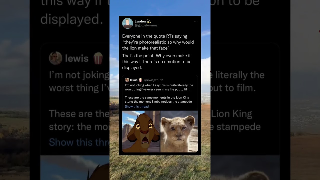 Photorealistic Lion King Removed All Emotion… Why Tho? 🦁 #LionKingRemake #SoulLess