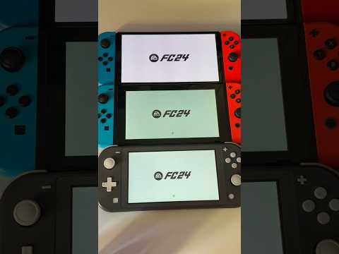 EA FC 24 - Switch Lite vs Standard vs Oled | Speed Test Comparison  #shorts #gaming  #playstation