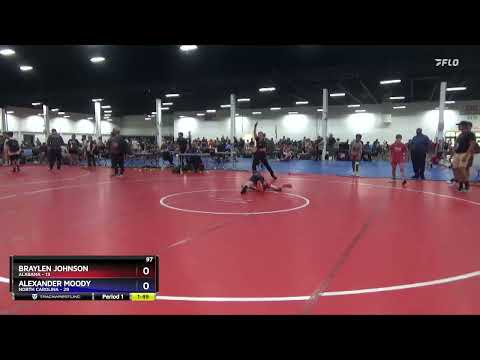 97 Lbs Round 3 (6 Team) - Braylen Johnson, Alabama Vs Alexander Moody, North Carolina E2bb