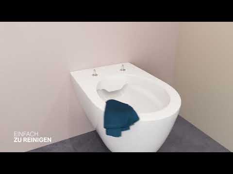 Безободковый подвесной унитаз Geberit iCon 501.664.00.1 - Рекламное видео