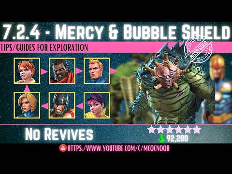 MCOC: Act 7.2.4 - Mercy, Bubble Shield & Mutagenic Acceleration - (Book 2, Act 1.2)Tips - No Revives