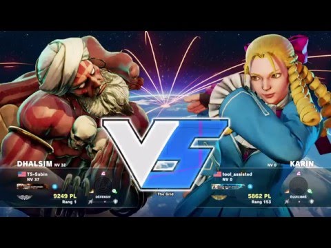 SFV - TS-Sabin (Dhalsim) vs tool-assisted (Karin)