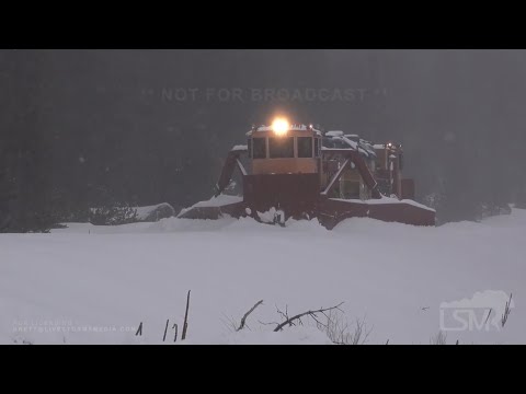 01-27-2021 Soda Springs,CA - Railway Plows Clear Deep Snow For Amtrak