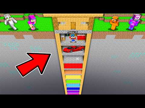 Hice una BASE SUBTERRANEA para ESCONDER mis DIAMANTES en MINECRAFT💎😱 Los VECINOS #3