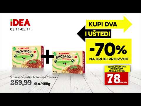 IDEA: Kupi 2 i uštedi -70% na drugi proizvod