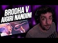 Brodha V AIGIRI NANDINI Hip Hop Version LIVE In Bangalore REACTION