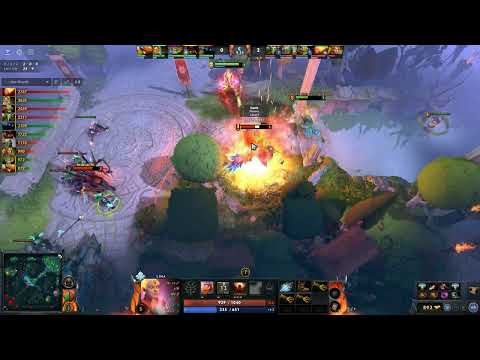 Yatoro - Lina Safelane vs ATF Spectre | Dota 2 7.32d Gameplay