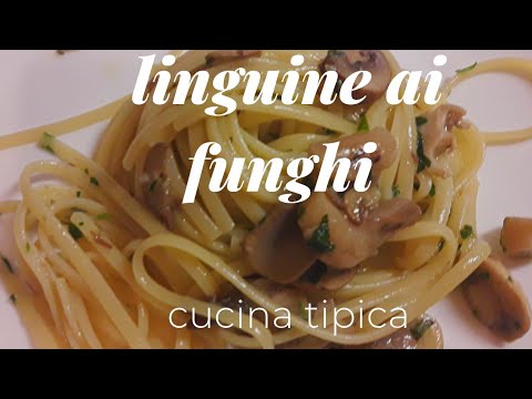tutorial Linguine ai funghi misti ricetta #cucinatipica