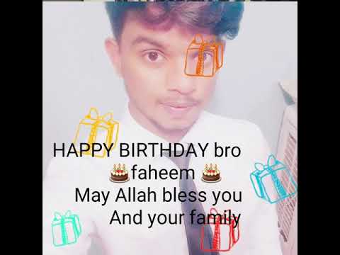 Faheem birthday