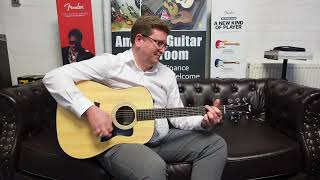 Video thumbnail for Taylor 110e Dreadnought Acoustic Guitar Demonstration With James - Rimmers Music by Rimmers Music