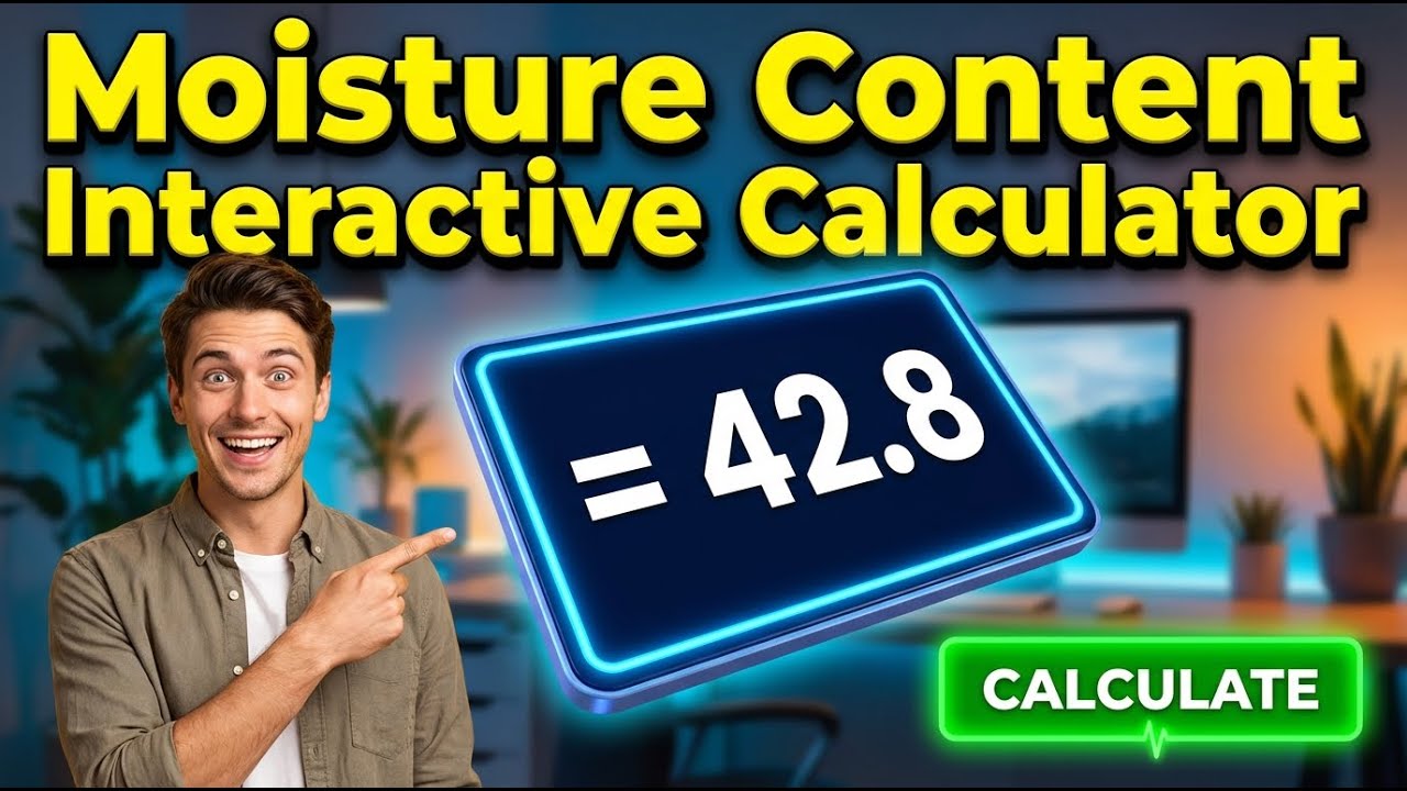 Moisture Content Interactive Calculator