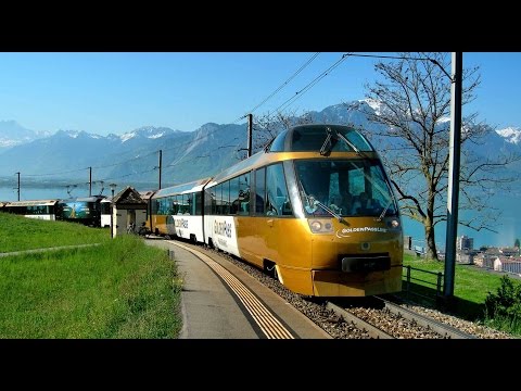 Trains From The Air - Goldenpass - Oeschseite MOB/Montreux-Berner Oberland-Bahn, Zug,train