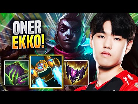 ONER CHILLING WITH EKKO! - T1 Oner Plays Ekko JUNGLE vs Taric! | Season 2023