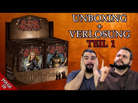 Flesh and Blood History Pack 1 Blitz Deck Display Opening deutsch | Teil 1 | Trader | Unboxing 2023