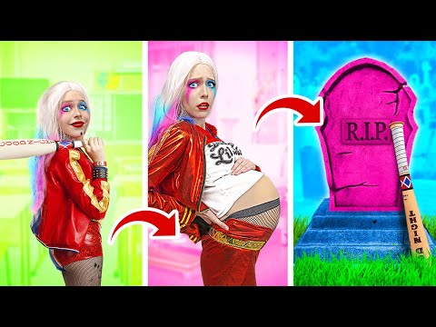 Birth To Death of Harley Quinn and Joker! Must-Have Parenting Hacks by Ha Hack