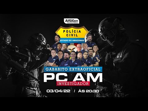 Gabarito Extraoficial PC AM Investigador - AlfaCon