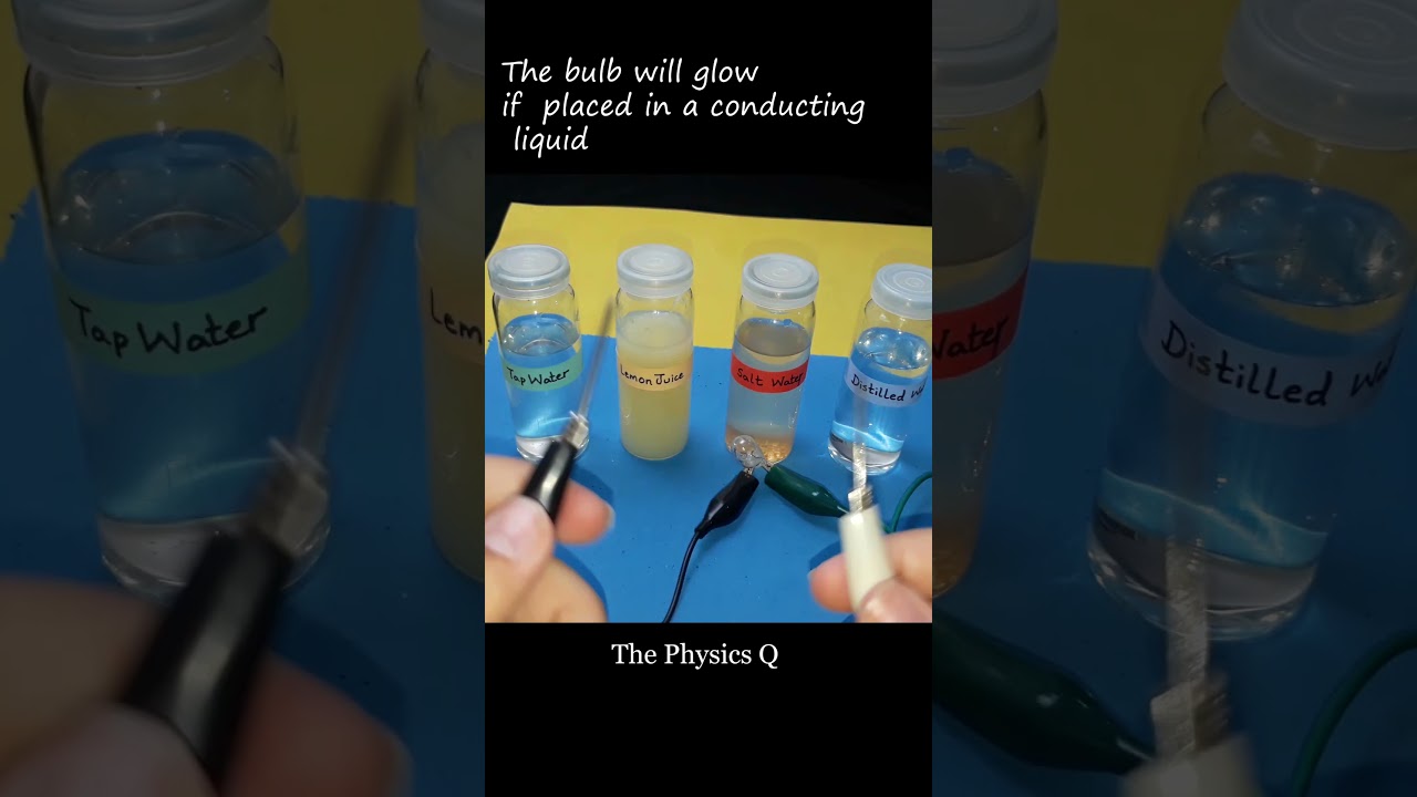 Testing the Electrical conductivity of some Liquids
