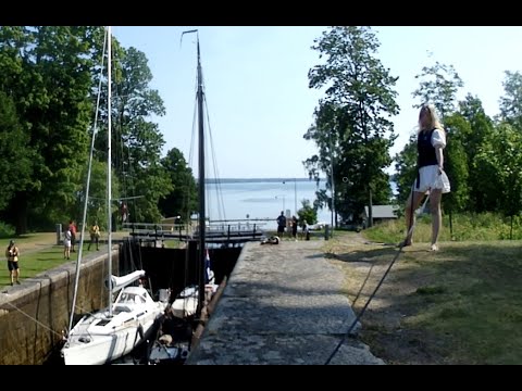 Bootsunfall, die Crew war unfähig, Götakanal und Schlafplatz gesucht